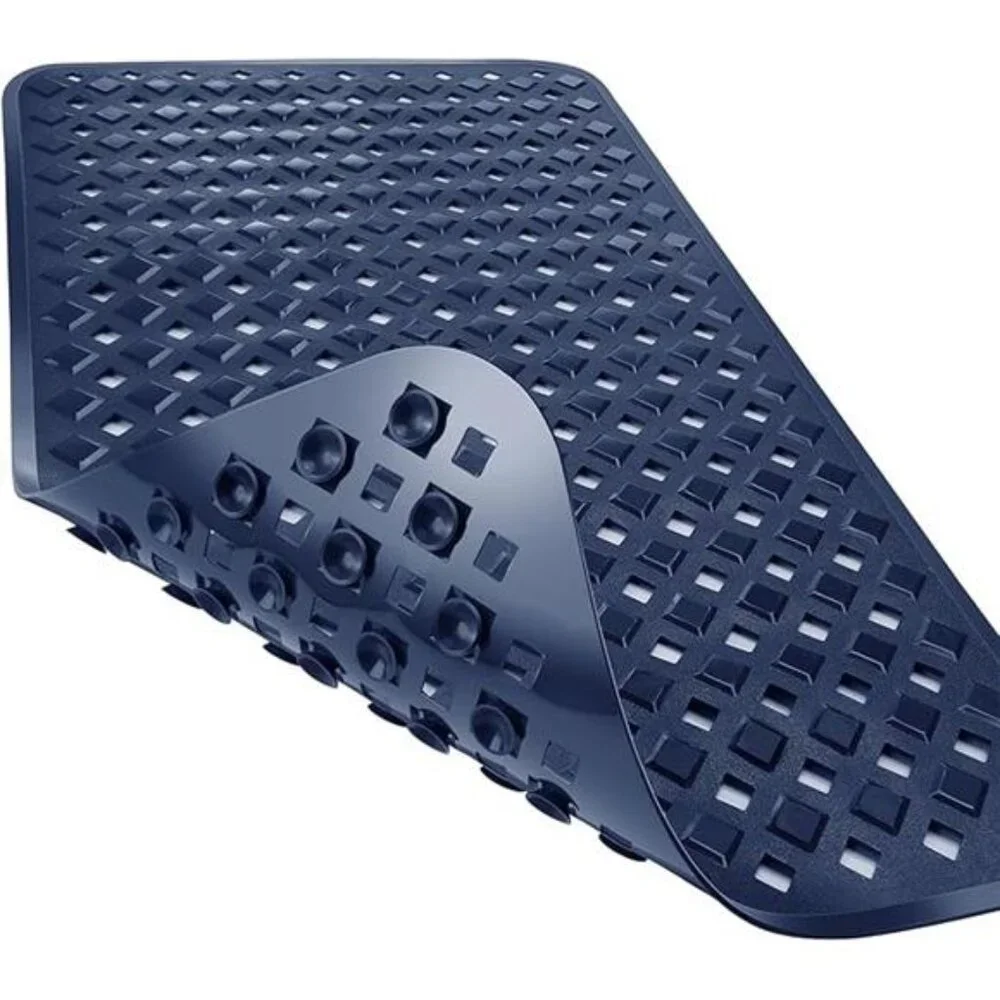 Bathtub Mat Non Slip, 27.5x15.5 Inch Shower Mat with Drain Holes